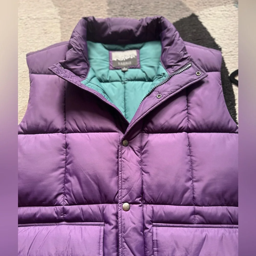 J. Crew Teal and Purple Puffer Vest - Picture 4 of 4
